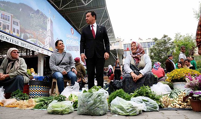 Başkan Aras mesaisine halk pazarında başladı