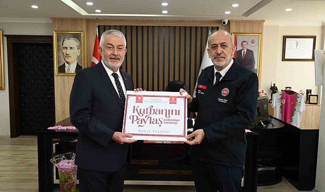 Başkan Başdeğirmen'den, Diyanet Vakfına kurban bağışı