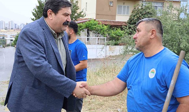 Başkan Yıldız, 1 Mayıs'ta sahada çalışan işçileri ziyaret etti