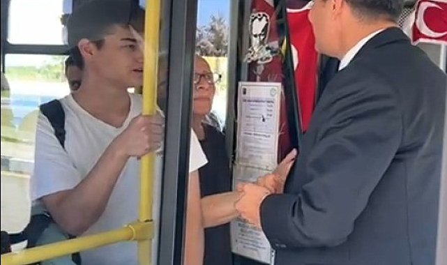 Başkan Zeyrek yolcuyu almayan şoföre uyarılarda bulundu