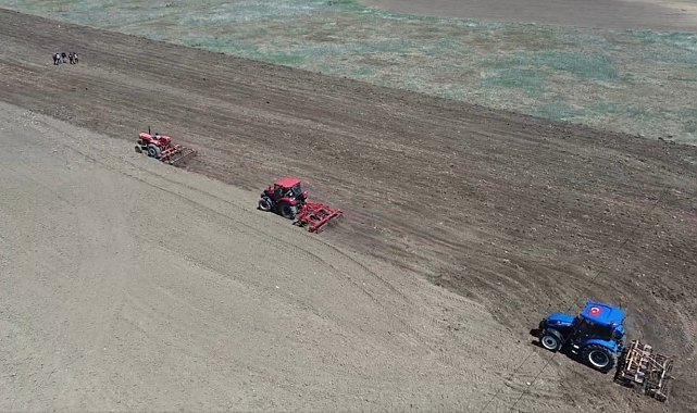 Bayburt'ta suni mera tesisi için korunga ve domuz ayrığı tohumu ekimi gerçekleştirildi