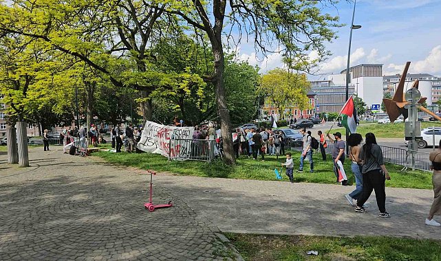 Belçika'da İsrail'e yapılan silah satışı protesto edildi