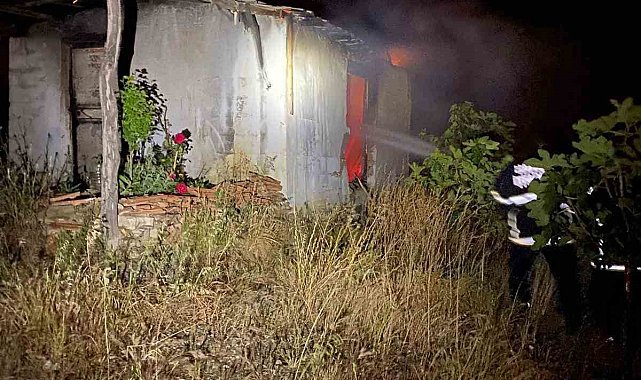 Belen'de çıkan baraka yangını söndürüldü