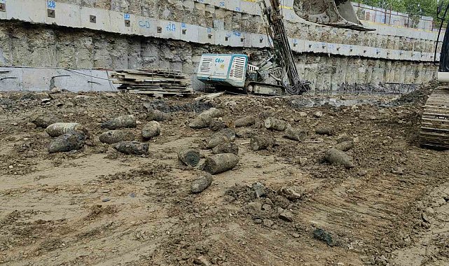 Beyoğlu'nda inşaat alanında askeri mühimmat bulundu