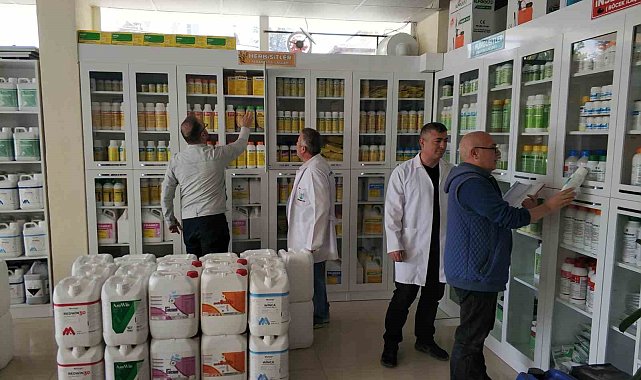 Beyşehir'de bitki koruma ürünü bayilerine sıkı takip