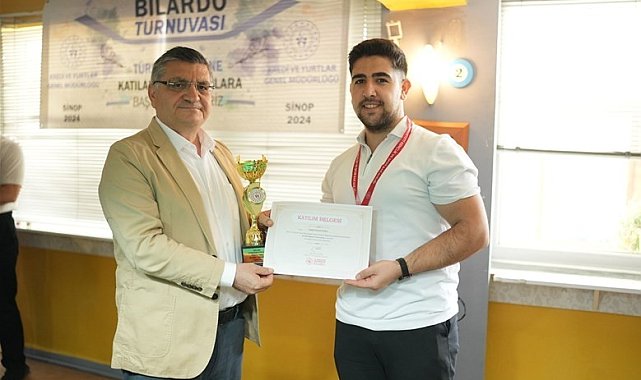 Bilardo turnuvasında Türkiye 3. oldu