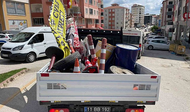 Bilecik'te kaldırım ve kapı önleri işgal eden esnafa ceza yağdı