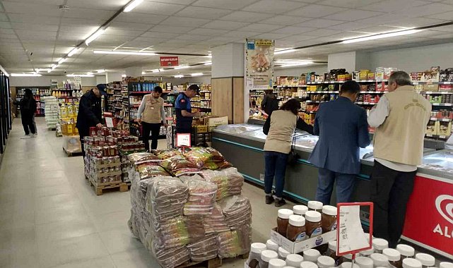 Bolvadin'de marketlere yönelik denetim