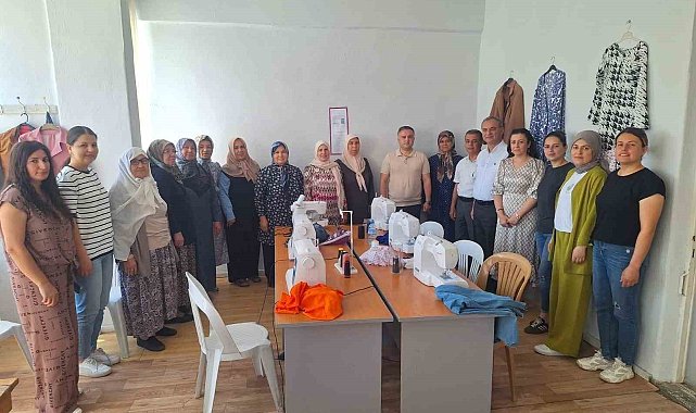 Bozdoğan Kaymakamı Gökçe dikiş nakış kursiyerleri ile bir araya geldi