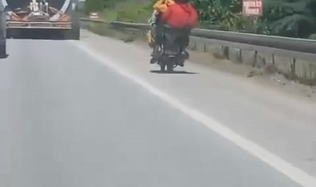 Bursa'da tehlikeli yolculuk