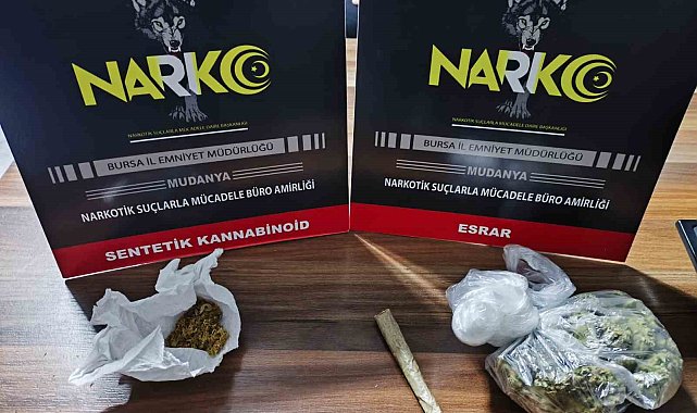 Bursa'da uyuşturucuya geçit yok : 2 gözaltı