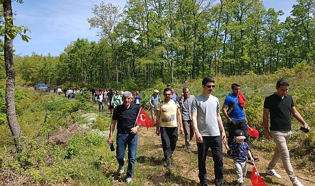 Büyük katılımla doğa yürüyüşü yapıldı