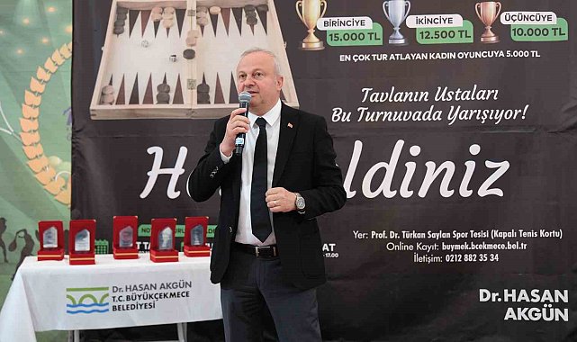 Büyükçekmece&#039;de kıran kırana tavla turnuvası heyecanı