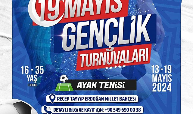 Büyükşehir Spor A.Ş.'nin 19 Mayıs Tenis Turnuvaları için kayıtlar başladı