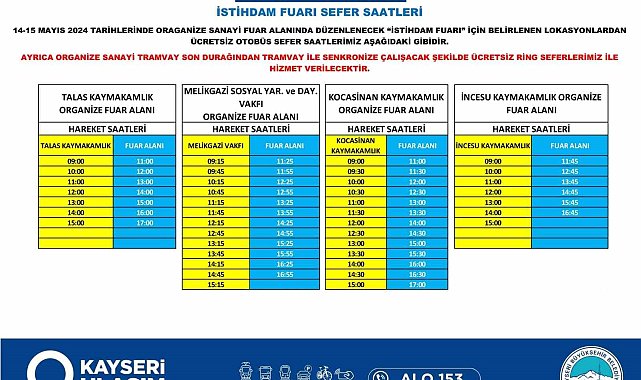 Büyükşehir'den dev İstihdam Fuarına ücretsiz ulaşım desteği
