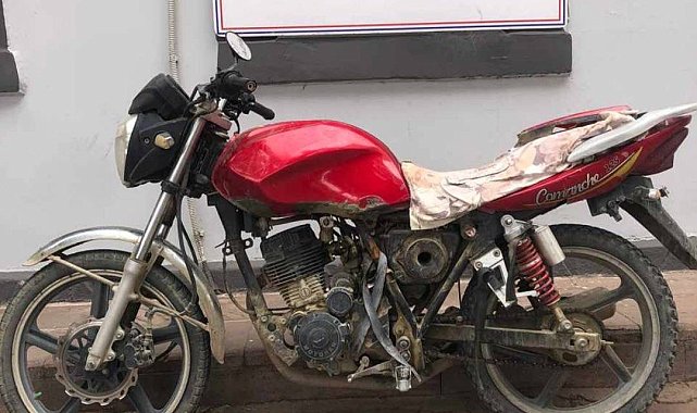 Çalınan motosiklet jandarma tarafından bulundu