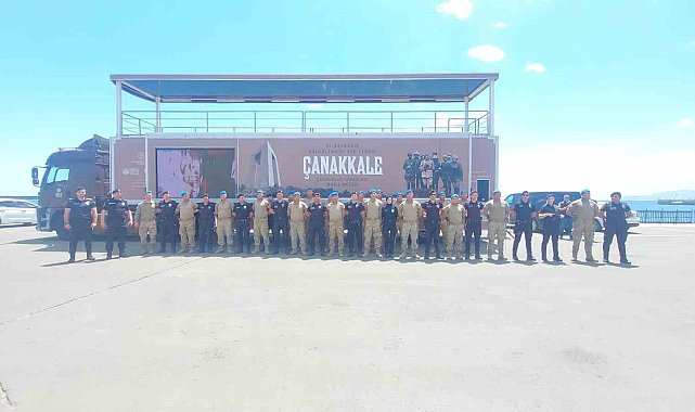 Çanakkale ruhunu taşıyan mobil müze tırı Tekirdağ'da