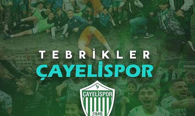 Çaykur Rizespor'dan Çayelispor'a tebrik mesajı
