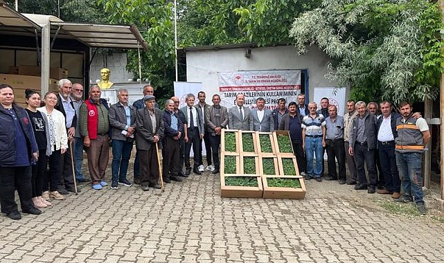 Çiftçilere devlet destekli bostan fidesi dağıtılıyor