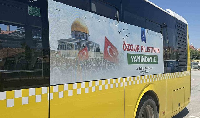 Çorum Belediyesi'nden, Filistin'e destek mesajı