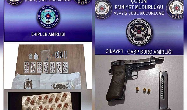 Çorum polisinin asayiş ve huzur operasyonları sürüyor