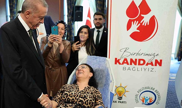 Cumhurbaşkanı Erdoğan "Kan Ver Hayat Ver" programına katıldı