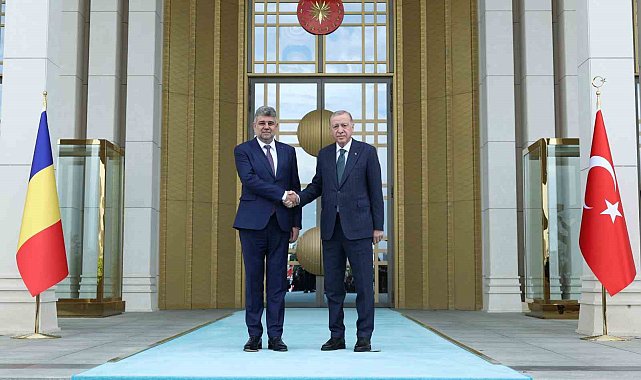 Cumhurbaşkanı Erdoğan, Romanya Başbakanı Ciolacu'yu resmi törenle karşıladı