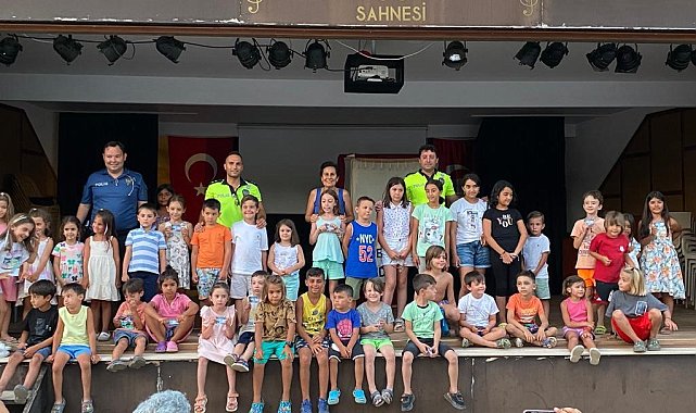 Datça'da çocuklara trafik eğitimi verildi