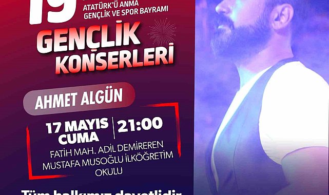 Denizlililer, 19 Mayıs coşkusunu Gençlik Konserleri ile yaşayacak