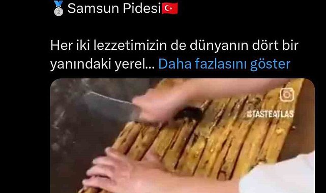 Dünyanın en iyi ilk iki ekmeği Samsun'dan