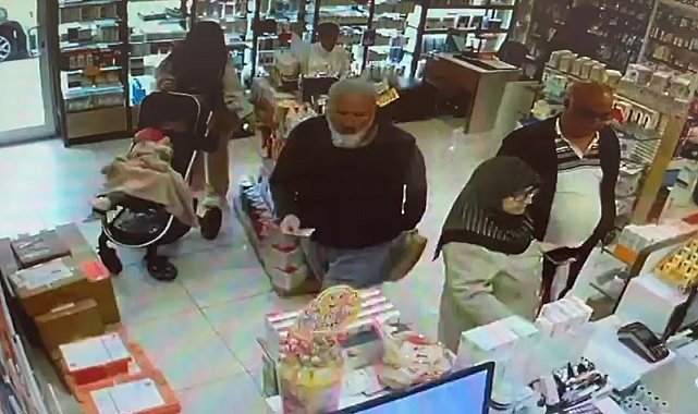 Eczaneye bebek arabasıyla geldi bin 500 TL'lik güneş kremi çaldı