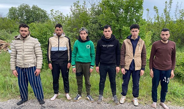 Edirne'de 6 kaçak göçmen jandarmadan kaçamadı