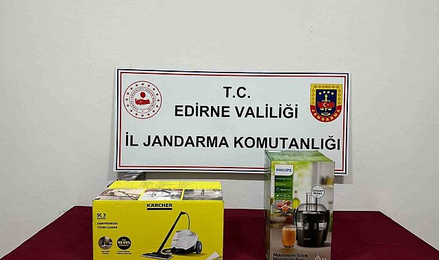 Edirne'de gümrük kaçağı elektrikli süpürge ve meyve sıkacağı ele geçirildi