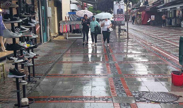 Edirne'de yaz yağmuru