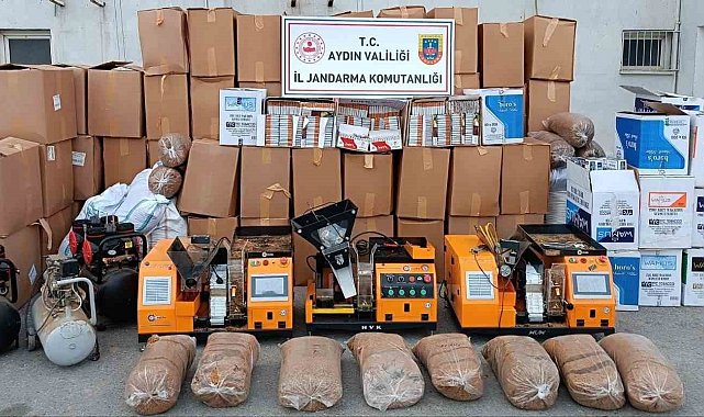 Efeler'de kaçak sigara operasyonu