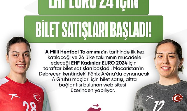 EHF Kadınlar EURO 2024 için bilet satışları başladı