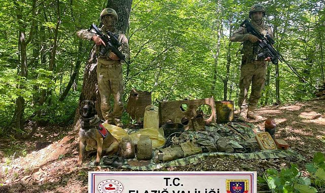 Elazığ'da çok sayıda EYP malzemesi ele geçirildi