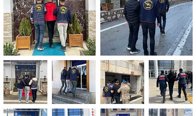 Elazığ'da kesinleşmiş hapis cezası bulunan 26 zanlı tutuklandı