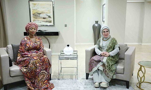 Emine Erdoğan, Sierra Leone Cumhurbaşkanı'nın eşi Fatima Maada Bio ile görüştü