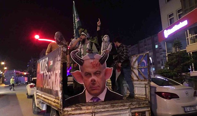 Erzurum'da Filistin için özgürlük konvoyu