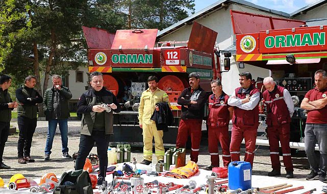 Erzurum'da yangın söndürme timleri hazır
