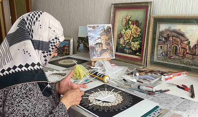 Eşinin acısını sanatı ile dindirdi