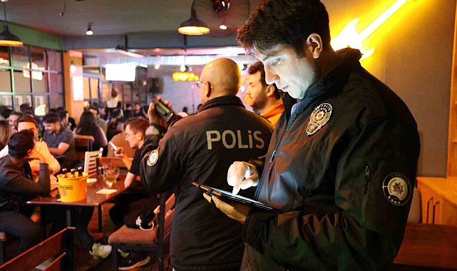 Eskişehir'deki eğlence mekânlarına polis ekiplerinden geniş çaplı denetim