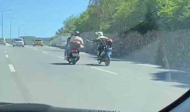 Film sahnelerini aratmayan kovalamaca kamerada