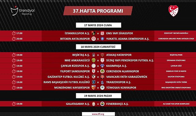 Galatasaray - Fenerbahçe derbisinin tarihi belli oldu