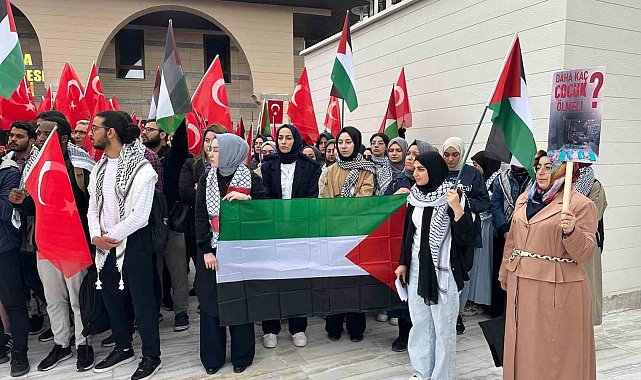 Gazi Üniversitesi'nde Filistin eylemi