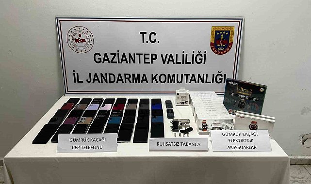 Gaziantep'te 2 milyon TL değerinde kaçak telefon ele geçirildi