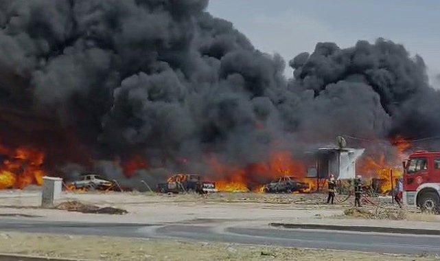 Gaziantep'te korkutan yangın