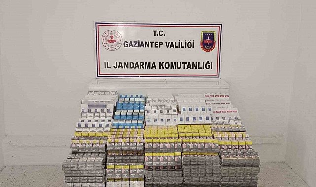 Gaziantep&#039;te piyasa değeri 1 milyon 346 bin TL olan kaçak sigara ele geçirildi