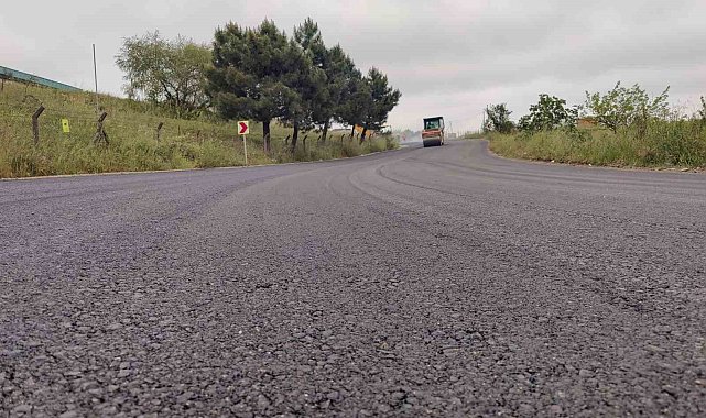 Gebze Pelitli Yolu Caddesine asfalt